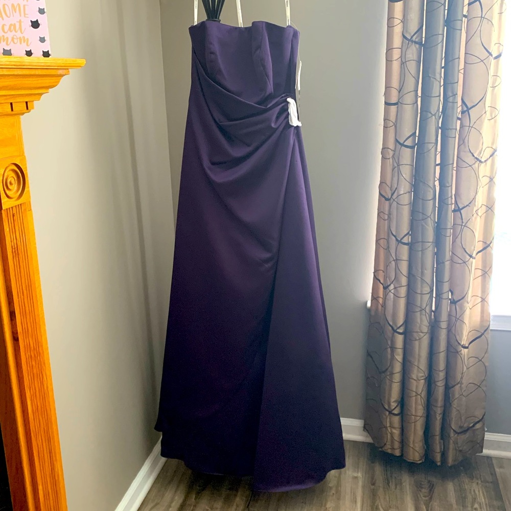 Purple bridesmaid dress